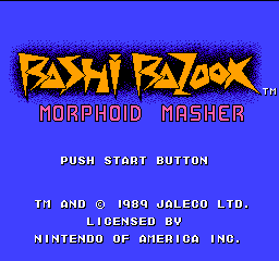 Bashi Bazook - Morphoid Masher (Unreleased) Title Screen
